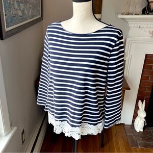 GAP | Nautical Lace Sweatshirt